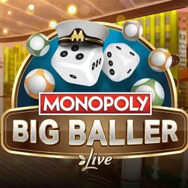 MONOPOLY Big Baller slot logo by Evolution at Shuffle